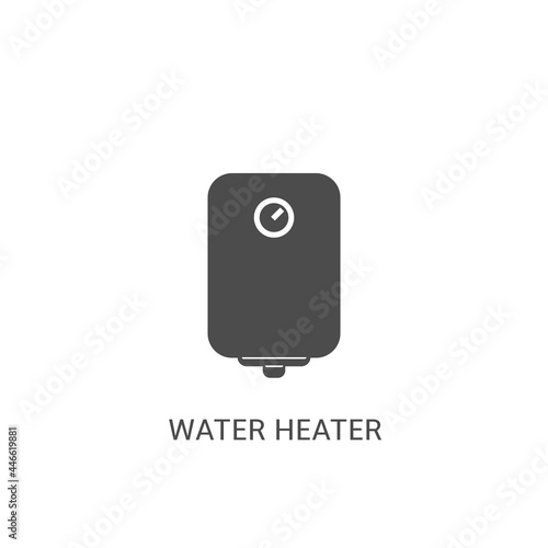 Water heater vector icon for your web mobile app logo design