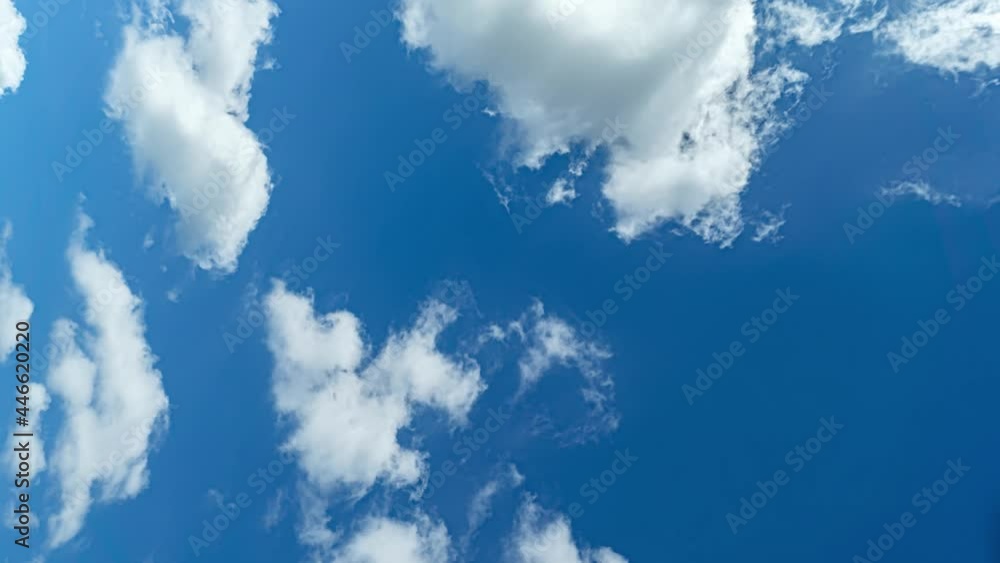 4K・青空・雲・タイムラプス(縦動画)