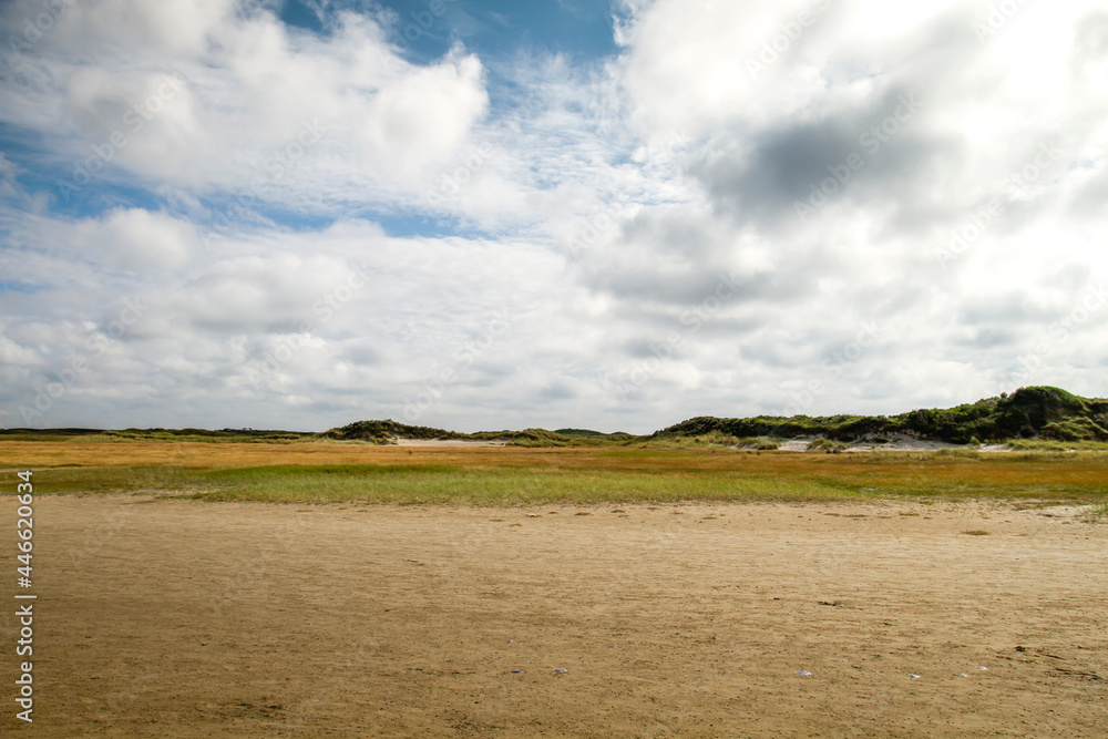Tideland and dunes in Texel Tideland and dunes in Texel