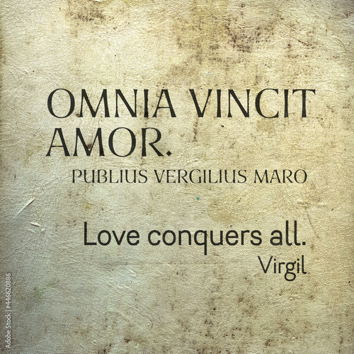 Love conquers Virgil Lat photo