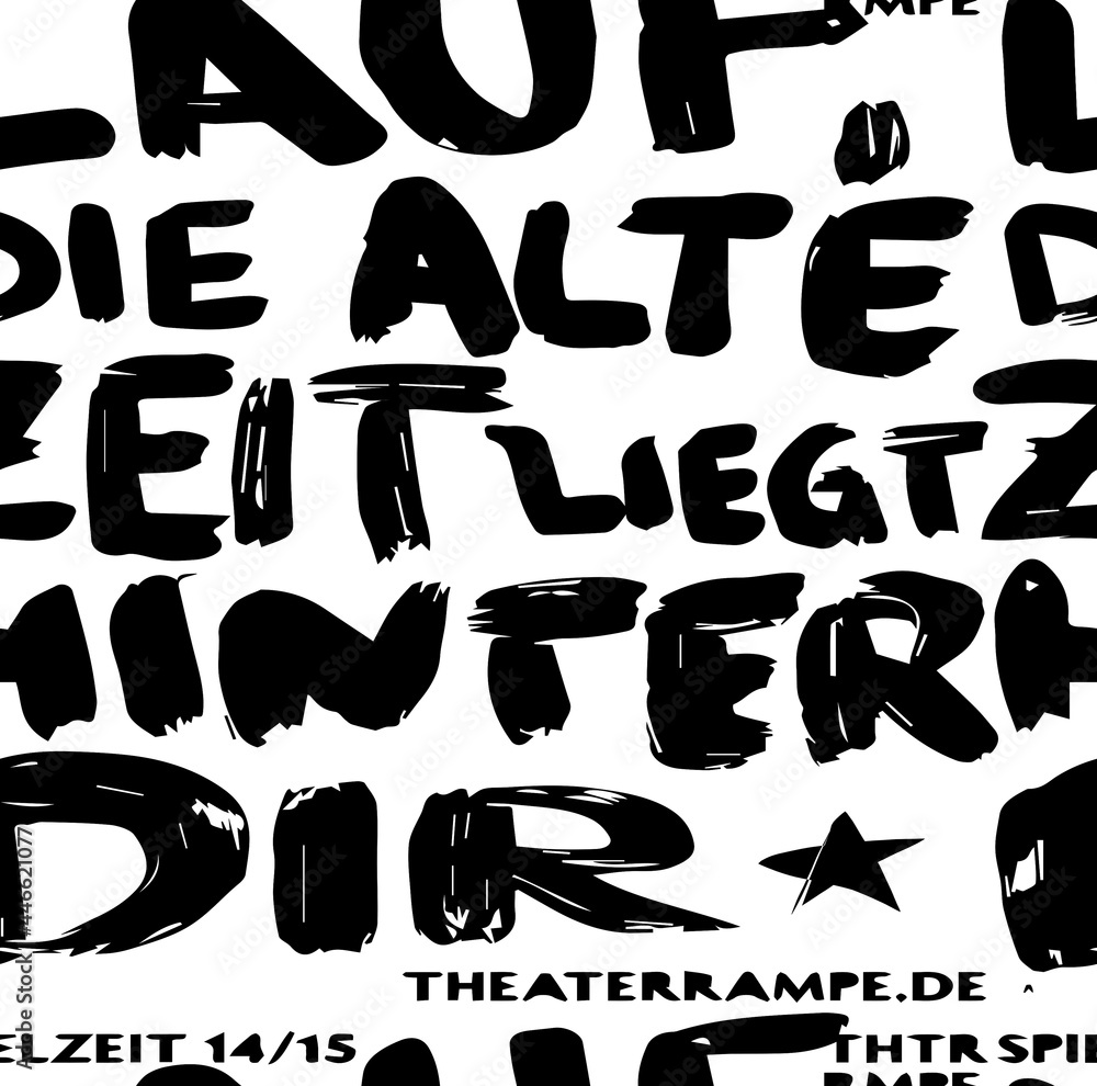 Seamless handwriting, abstract letters, brush effects, graffiti pattern Seamless handwriting, abstract letters, brush effects, graffiti pattern