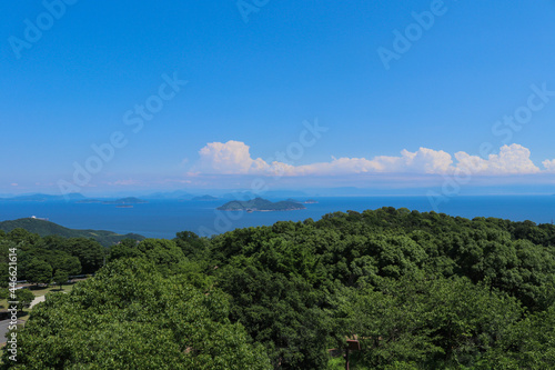 広島県福山市 後山公園展望台の風景