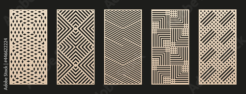 Canvas Print Laser cut patterns collection