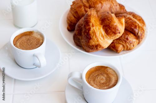 croissants about coffee for breakfast