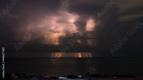 thunderstorm at sea