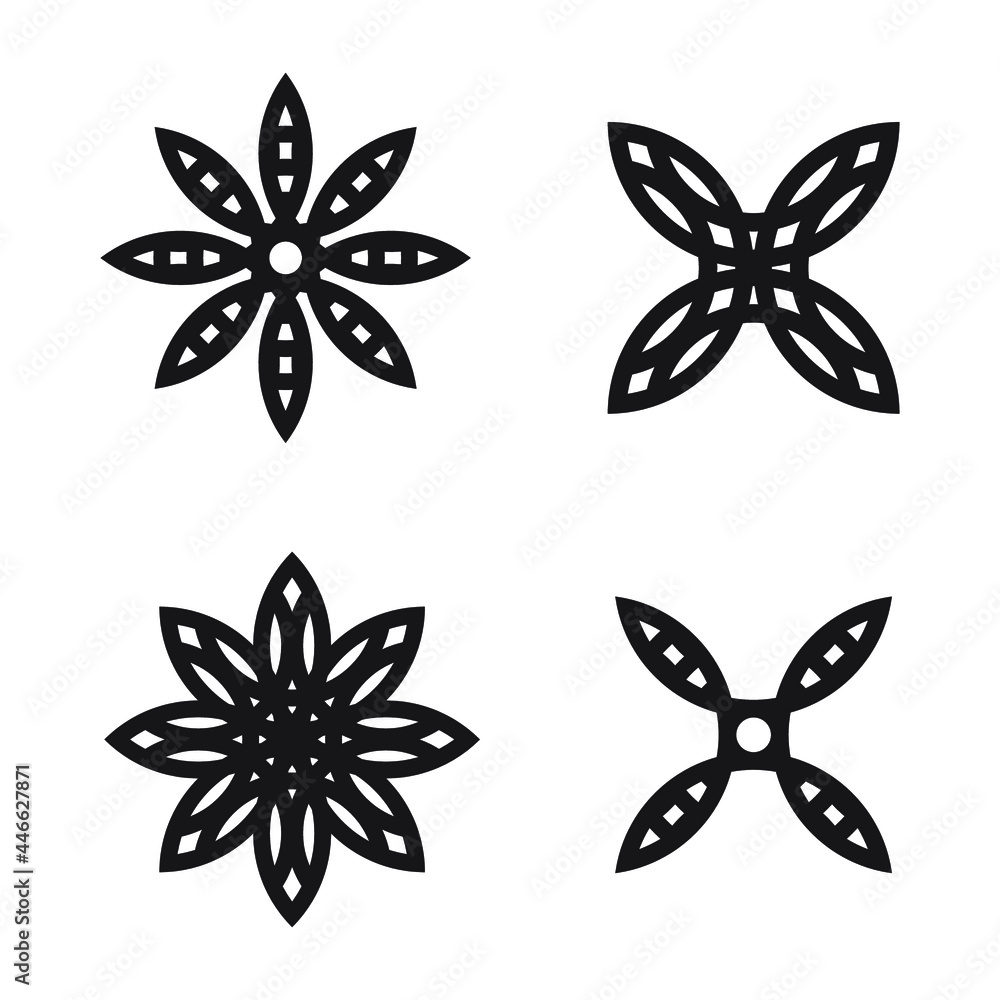 Floral abstract icon Floral abstract icon