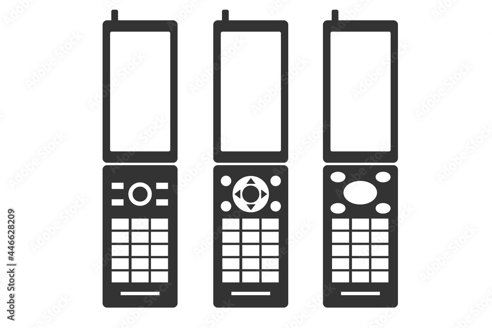 ガラケー フィーチャーフォン 携帯電話 イラスト Stock ベクター Adobe Stock