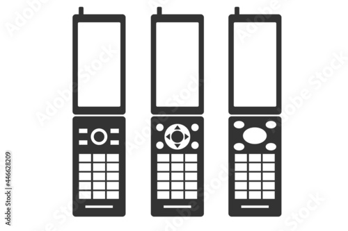 ガラケー　フィーチャーフォン　携帯電話　イラスト