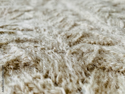 close up of Knitted texture fabric background 