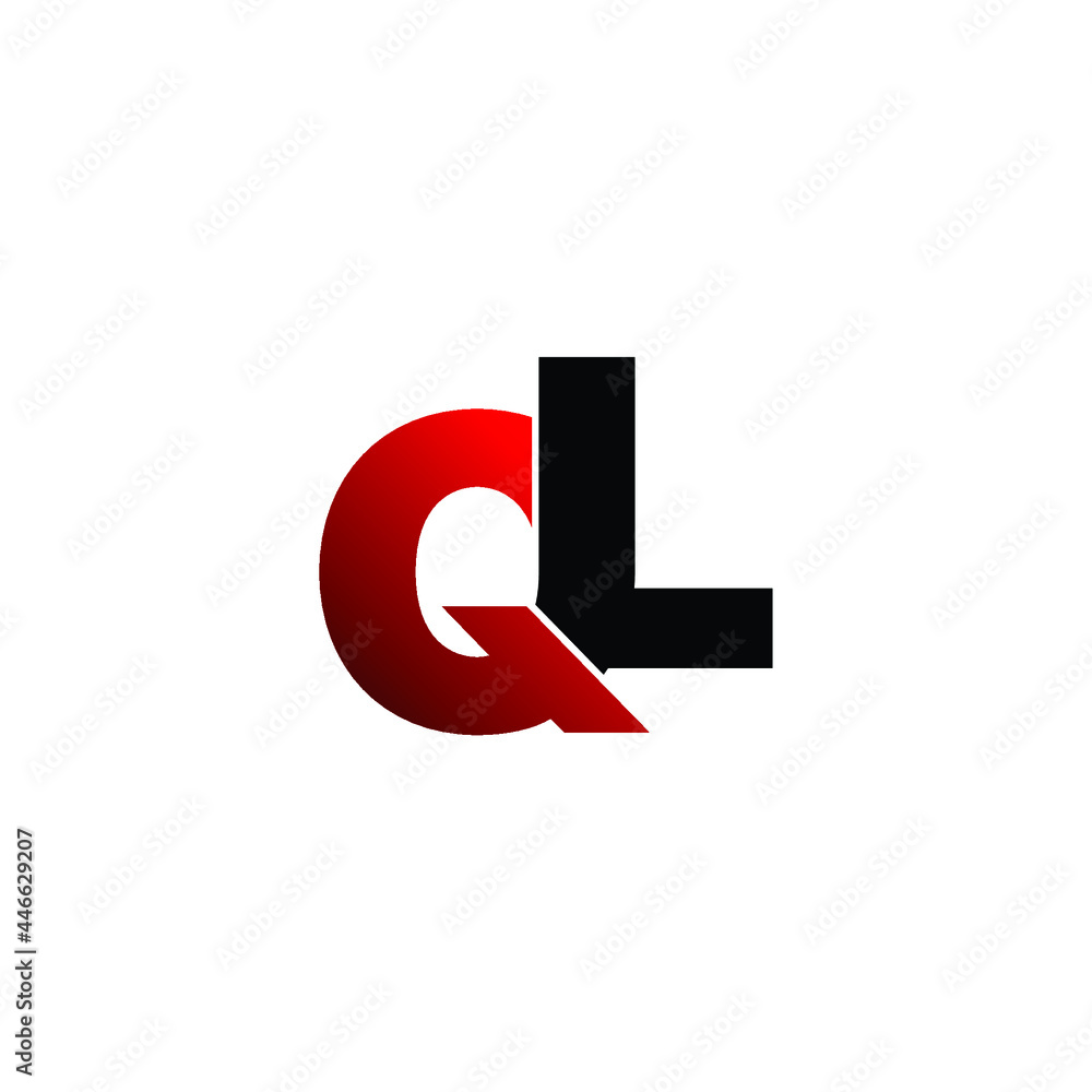 Letter QL simple logo design vector Letter QL simple logo design vector