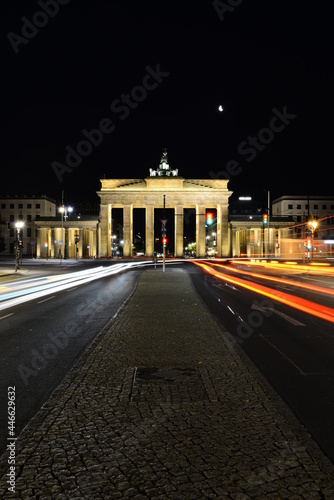 lights of night Berlin in summer