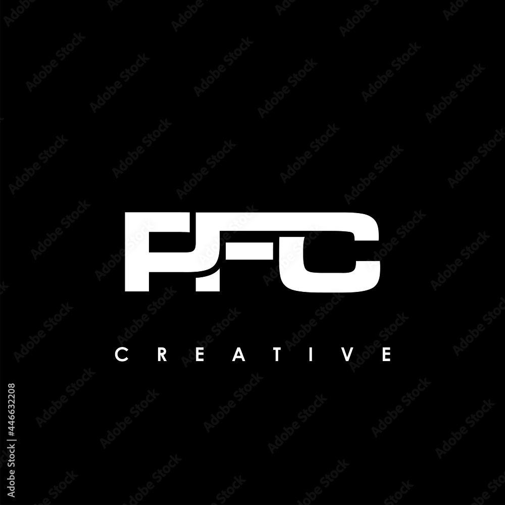 PFC Letter Initial Logo Design Template Vector Illustration PFC Letter Initial Logo Design Template Vector Illustration