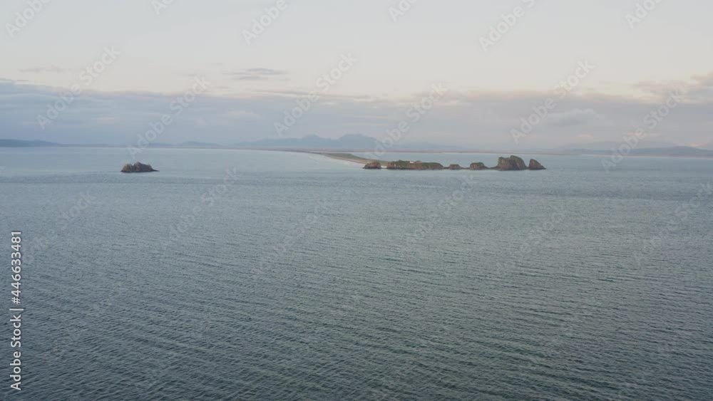 Aerial view of the Nazimov sand spit, Russia Aerial view of the Nazimov sand spit, Russia