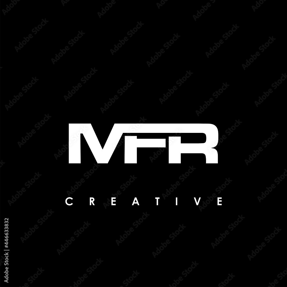 MFR Letter Initial Logo Design Template Vector Illustration