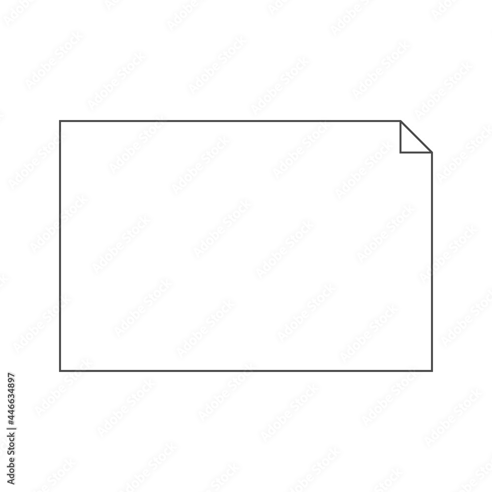 Fototapeta premium テキストフレーム、枠、メッセージ、ポイント、メモのイラスト