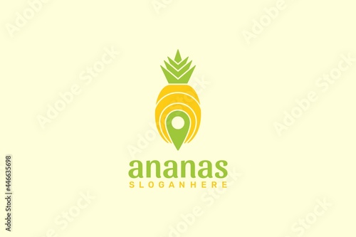 Wallpaper Mural Pineapple Point Logo. Vector Design. Torontodigital.ca