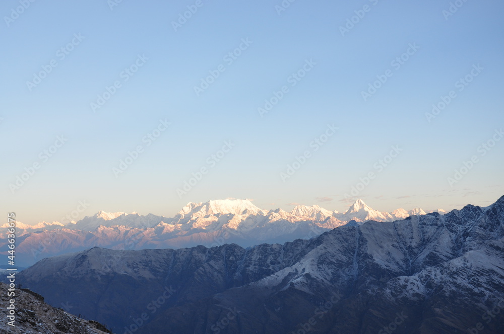 Fototapeta premium A Morning Walk in the Himalayas