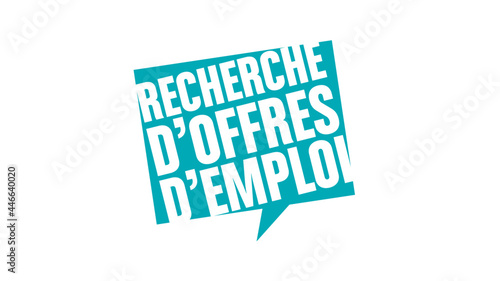 recherche d'offres d'emploi
