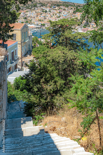 Symi Greek Island Raised View