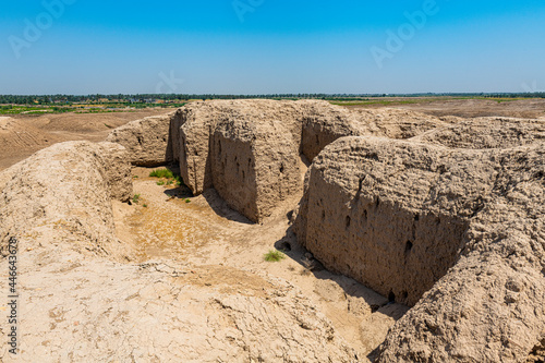 The ruins of the Sumerian town of Kish, Iraq photo