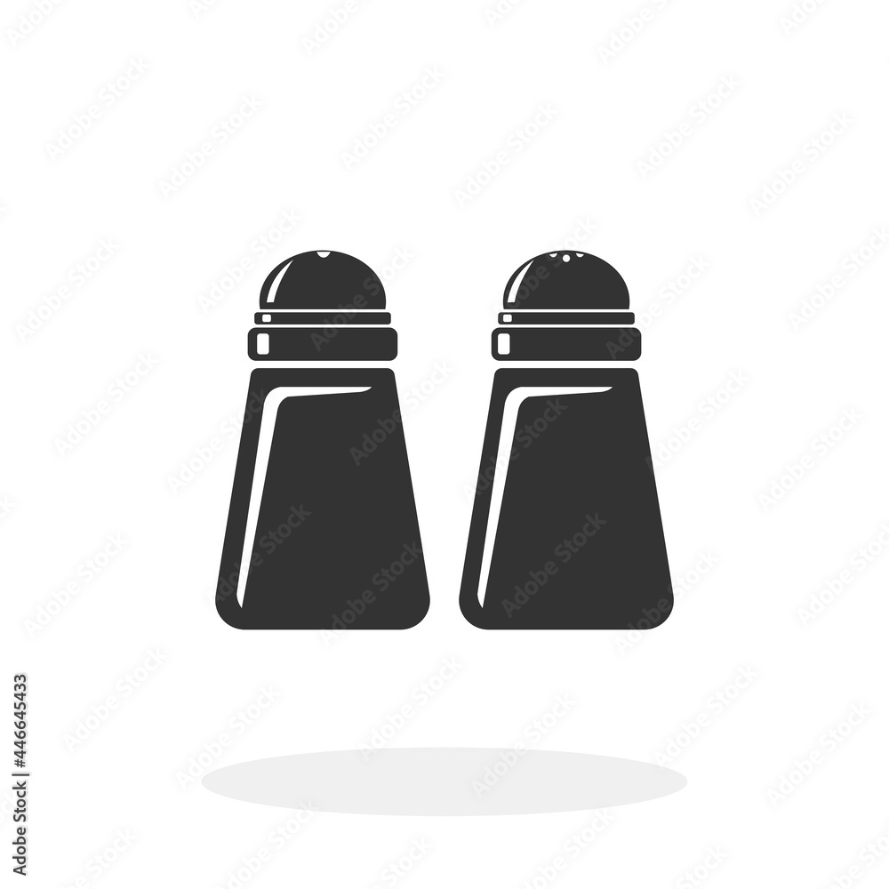 Salt And Pepper Shakers Flat Icon Vector illustration Salt And Pepper Shakers Flat Icon Vector illustration