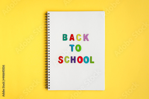 Back to school colorful lettering