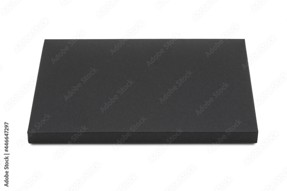 Black paper box isolated on white background Black paper box isolated on white background