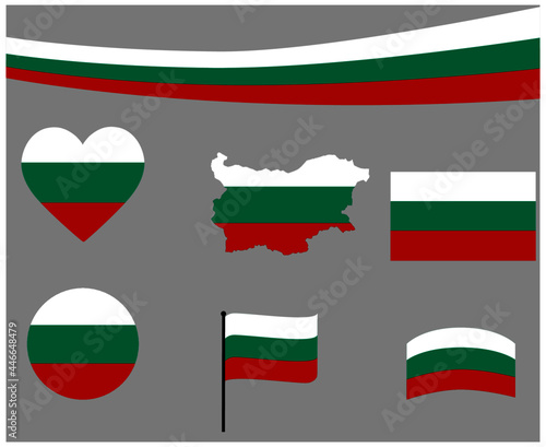 Bulgaria Flag Map Ribbon And Heart Icons Vector Illustration Abstract Design Elements collection Free Download Bulgaria Flag Map Ribbon And Heart Icons Vector Illustration Abstract Design Elements collection - GFXLoad
