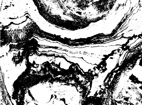 Cracked grunge urban background with rough surface. Stone cut, mineral layers structure. Overlay distress grained texture. One color graphic resource.