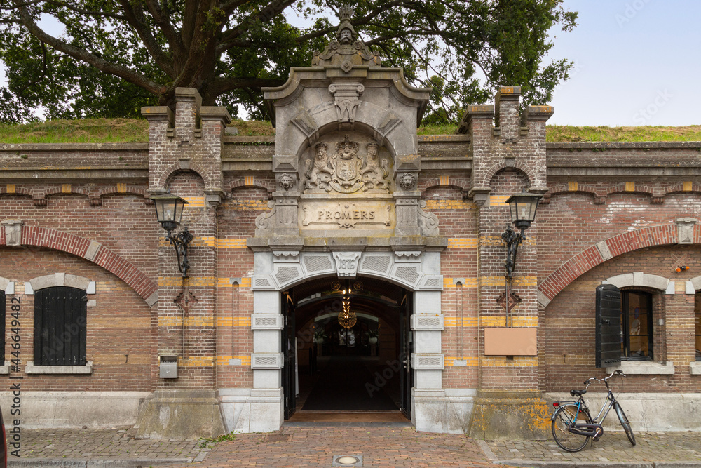 Naklejka premium Bastion Promers of the Fortress Naarden in the Netherlands.