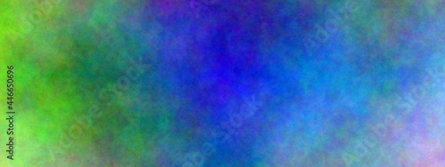 Green is going to blue. Banner abstract background. Blurry color spectrum, texture background. Rainbow colors. Vivid colors spectrum background.