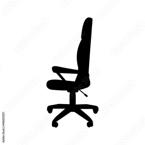 Silhouette modern office computer chair