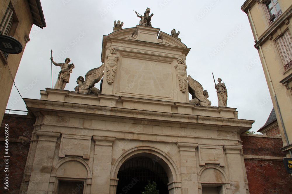 saint-georges gate in nancy in lorraine (france)