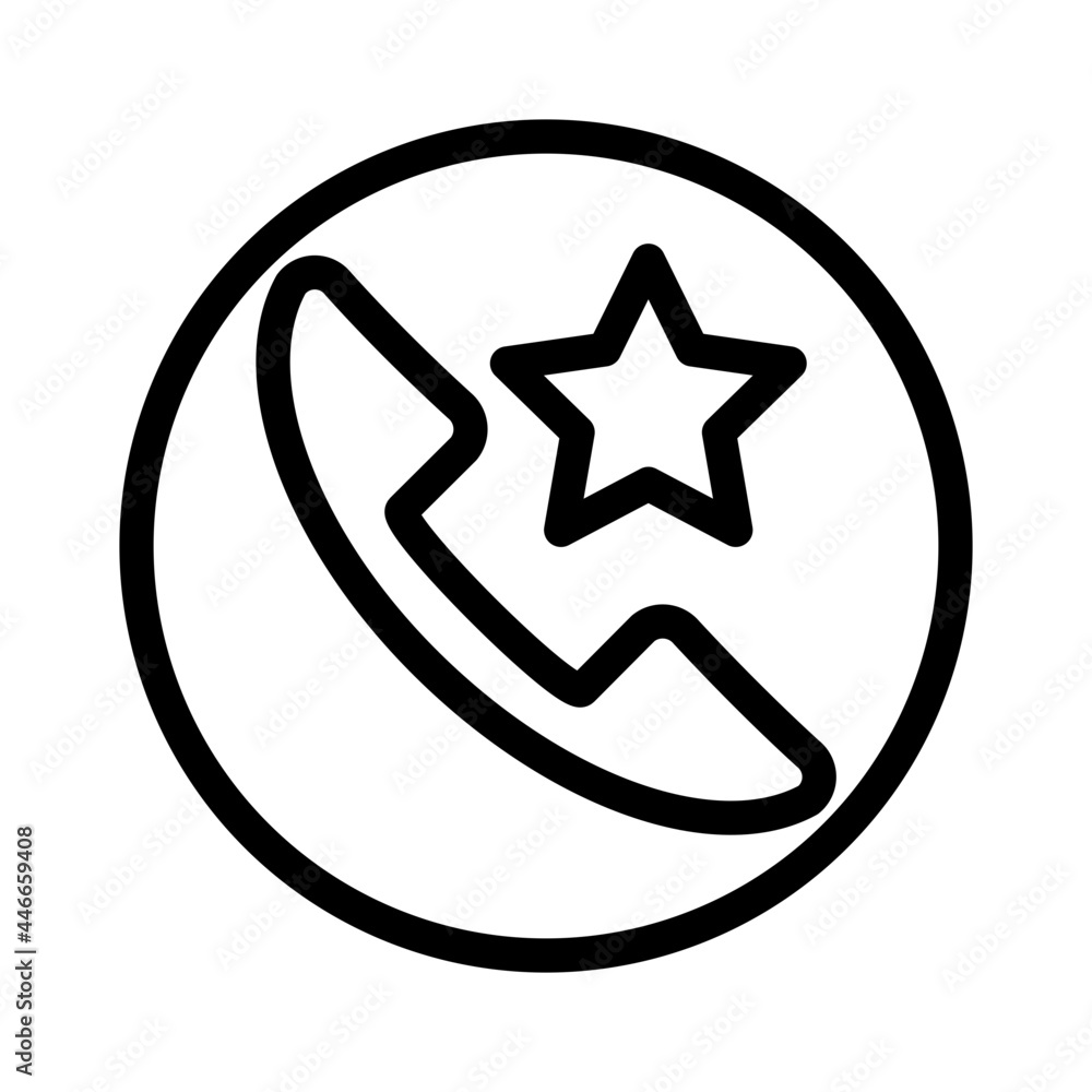 Call phone icon. with the favorite star symbol. simple thin line icon vector illustration. Call phone icon. with the favorite star symbol. simple thin line icon vector illustration.