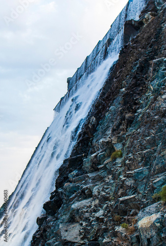 Sharjah amphitheatre waterfall, Khor Fakkan area. Sightseeing photo