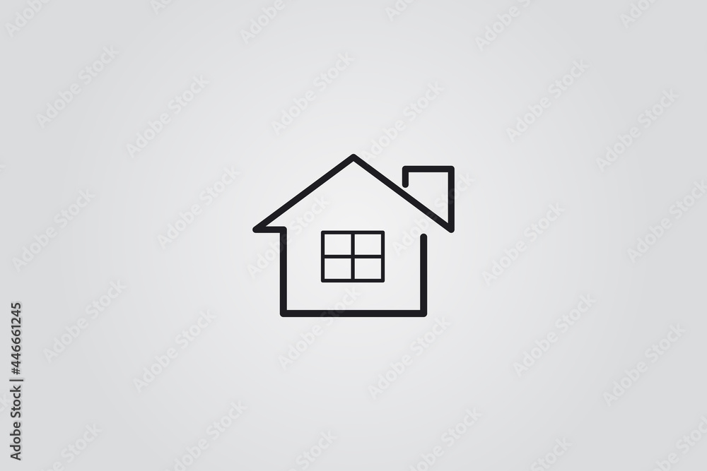 Vector house icon isolated on a white background Vector house icon isolated on a white background