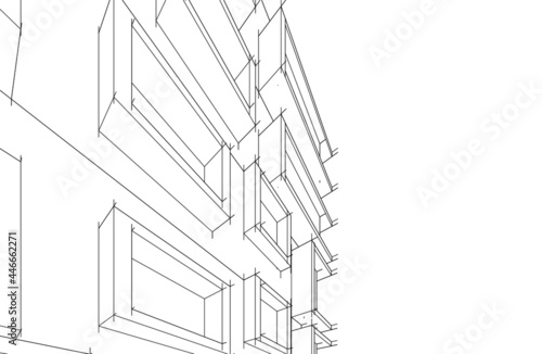 modern architecture drawing