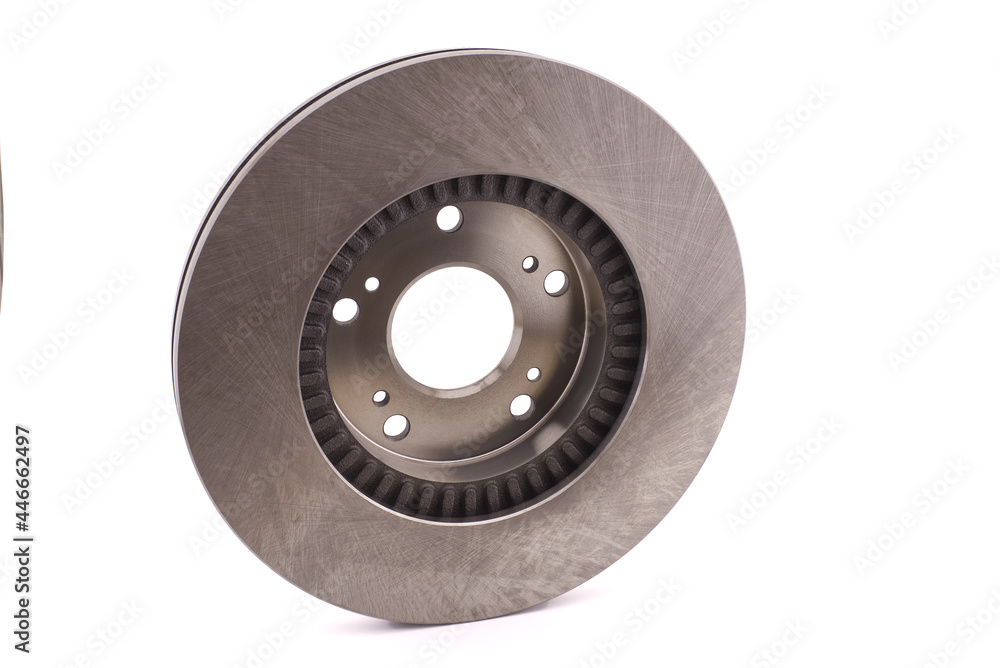 Car brake disc isolated on white background Car brake disc isolated on white background