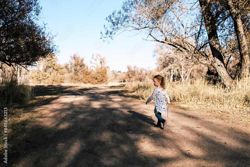 Girl walking in a park, Colorado Girl walking in a park, Colorado