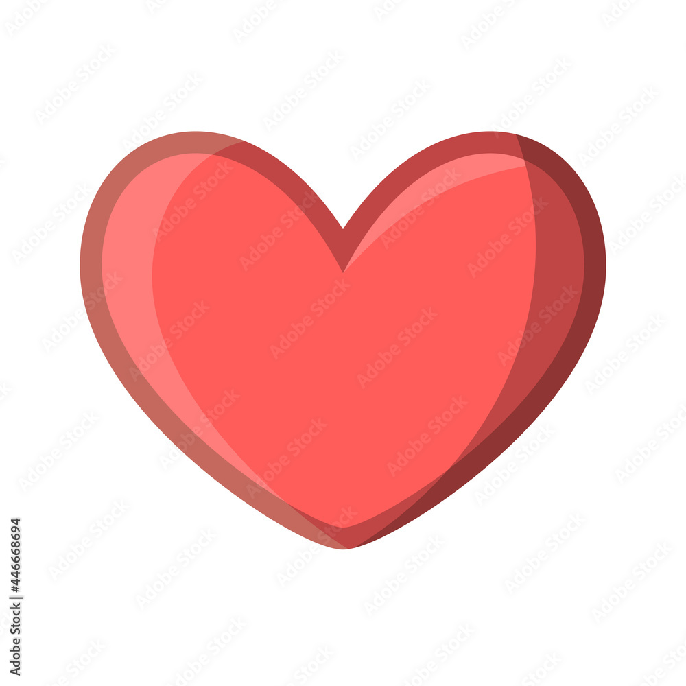 Isolated heart icon Love symbol Vector ilustration