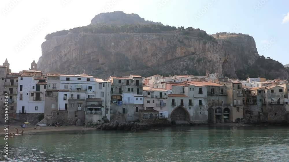 Cefalu old town on sea in Sicily, Italy. Unesco world heritage site. Cefalu old town on sea in Sicily, Italy. Unesco world heritage site.