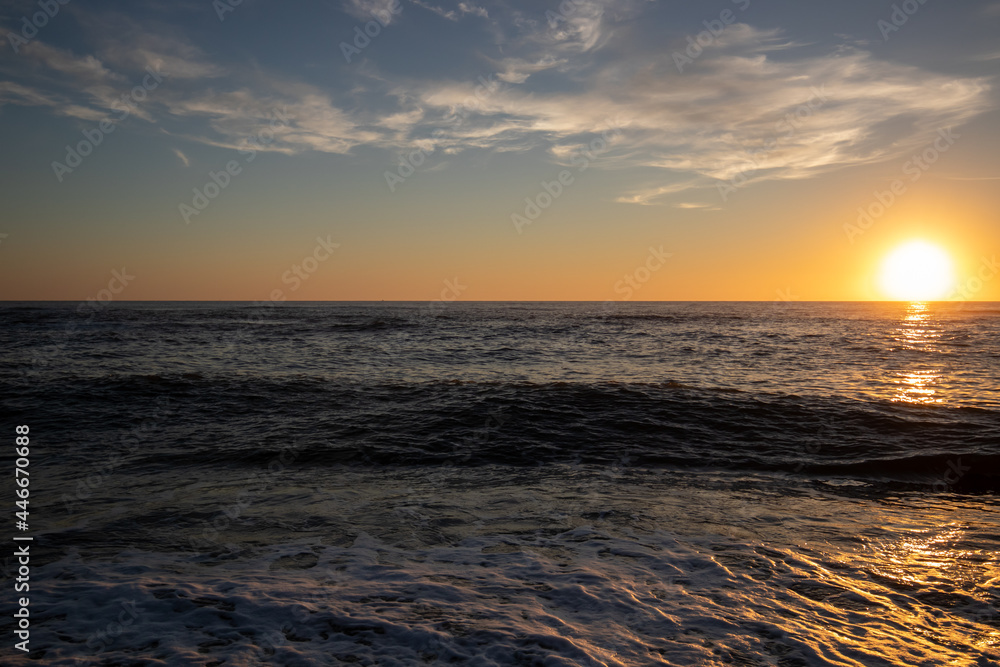 Sunset over the danish north sea