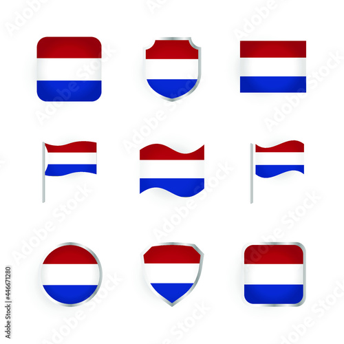 Netherlands Flag Icons Set