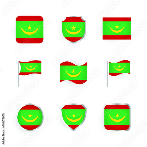 Free Download Mauritania Flag Icons Set - GFXLoad