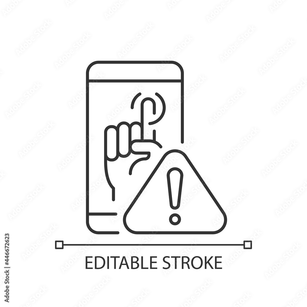 Touch display not working linear icon. Touchscreen and buttons