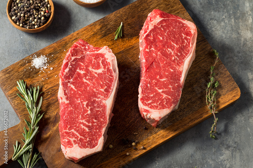Photography Raw Red Organic New York Strip Steak