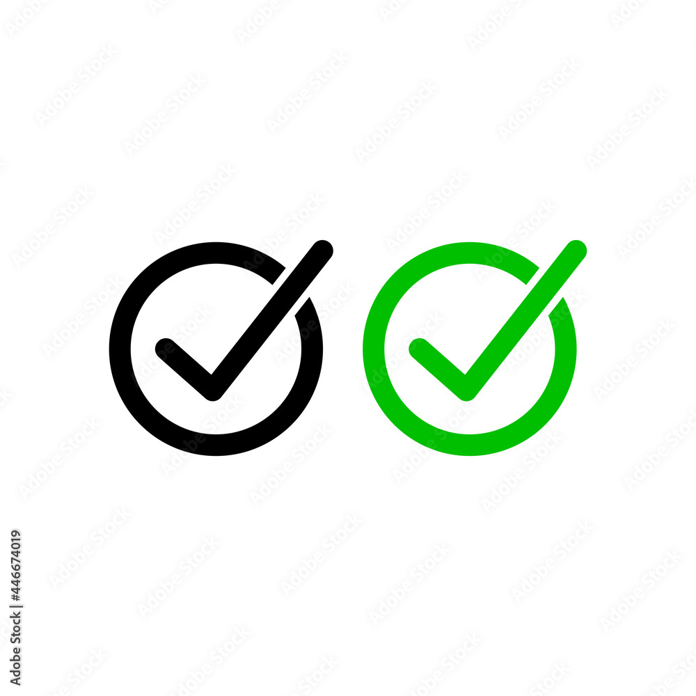 Check mark icon vector collection Check mark icon vector collection