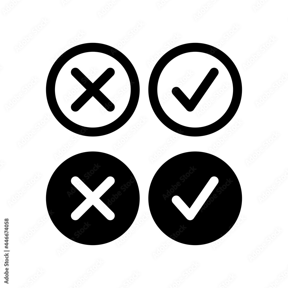Check mark icon vector collection Check mark icon vector collection
