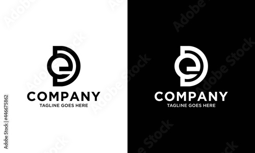 Initial Letter ED or DE Logo Design vector Template. Creative Abstract ED Logo Design Vector Illustration