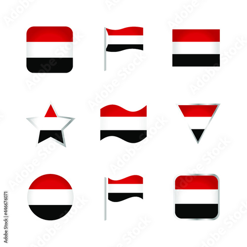 Free Download Yemen Flag Icons Set - GFXLoad